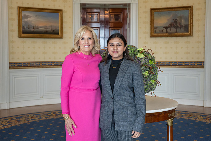 Gitanjali Rao honored at White House “Girls Leading Change” celebration